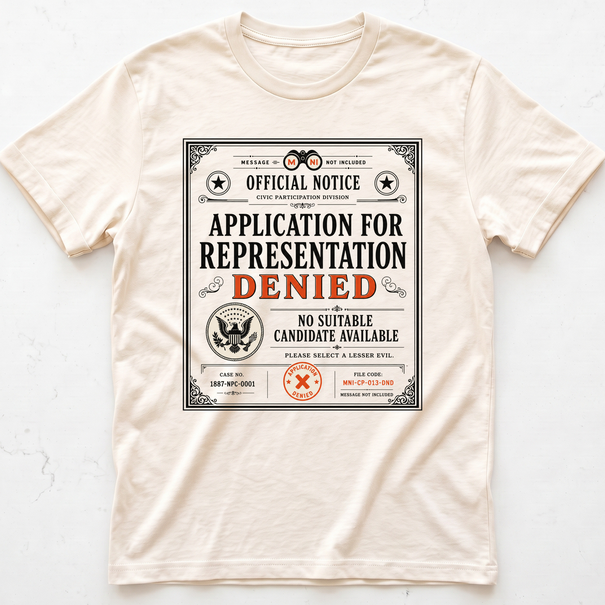 Representation Denied T-shirt