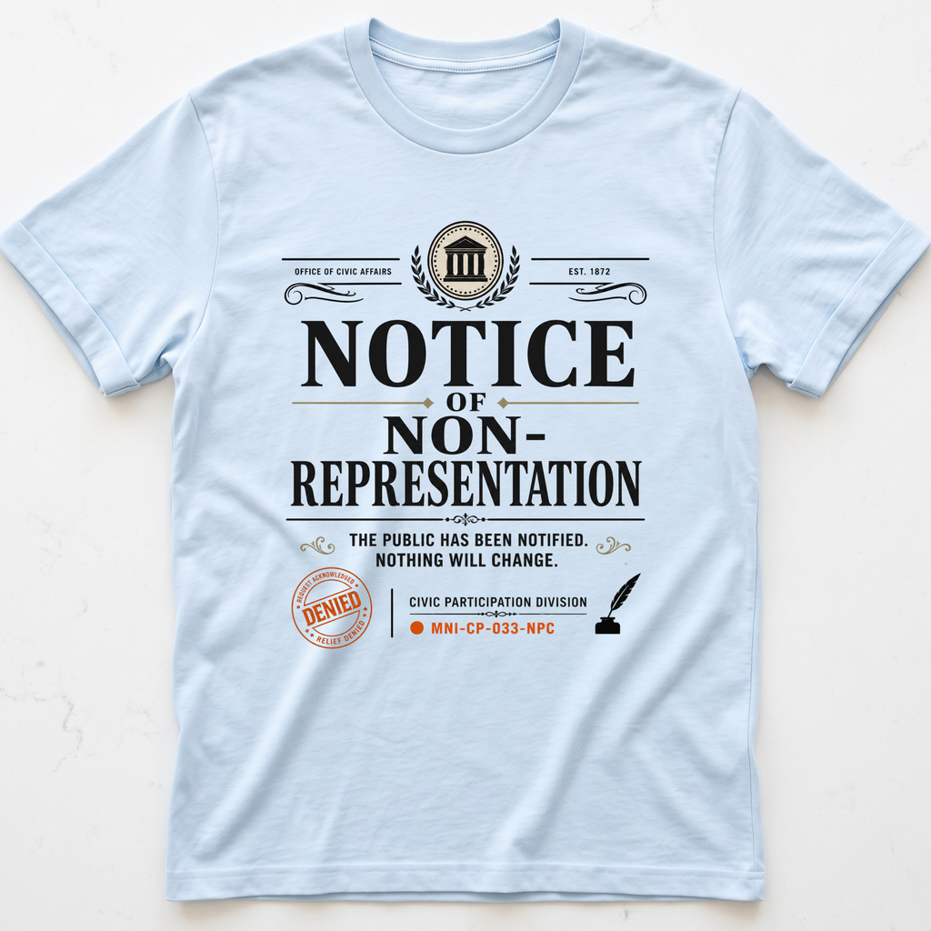 Representation Notice T-shirt