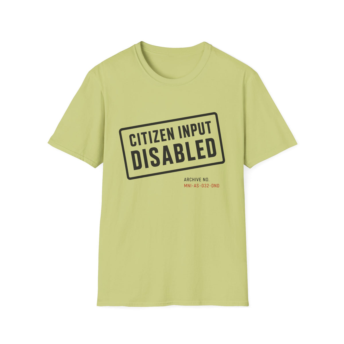 Citizen Input Disabled Stamp T-Shirt