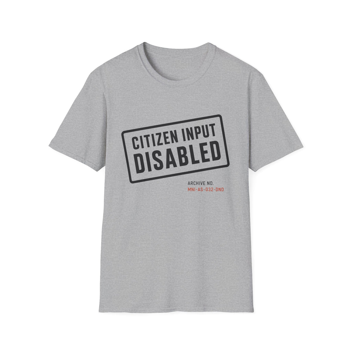 Citizen Input Disabled Stamp T-Shirt