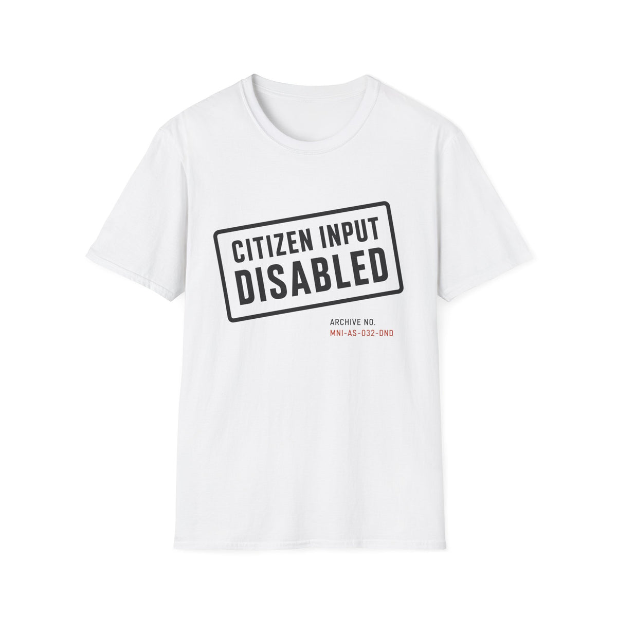 Citizen Input Disabled Stamp T-Shirt