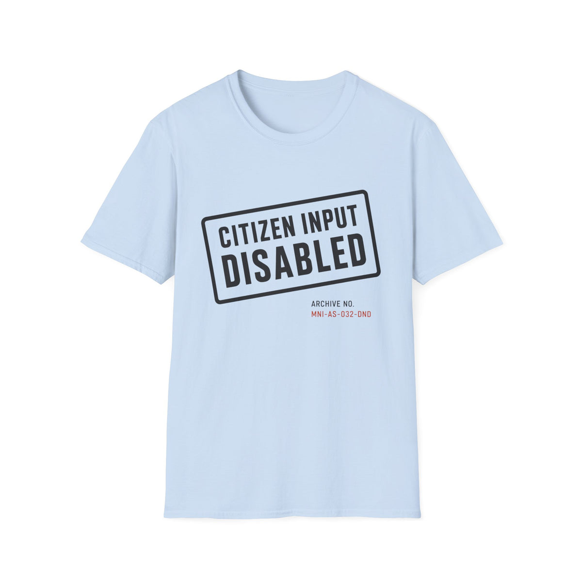 Citizen Input Disabled Stamp T-Shirt