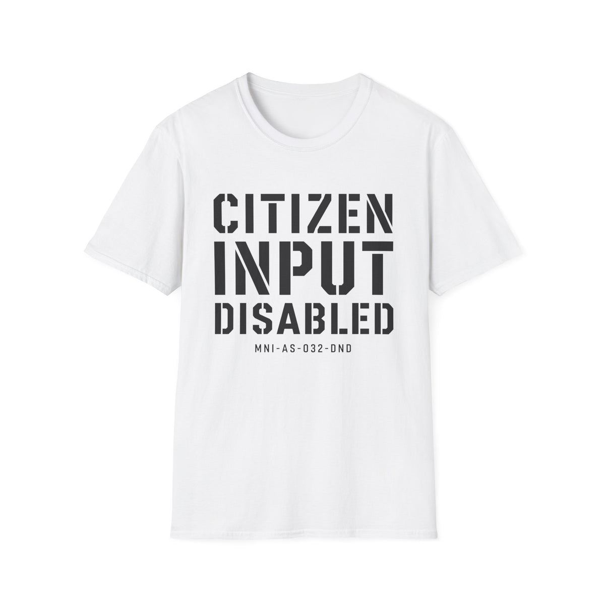 Citizen Input Disabled Stencil T-Shirt