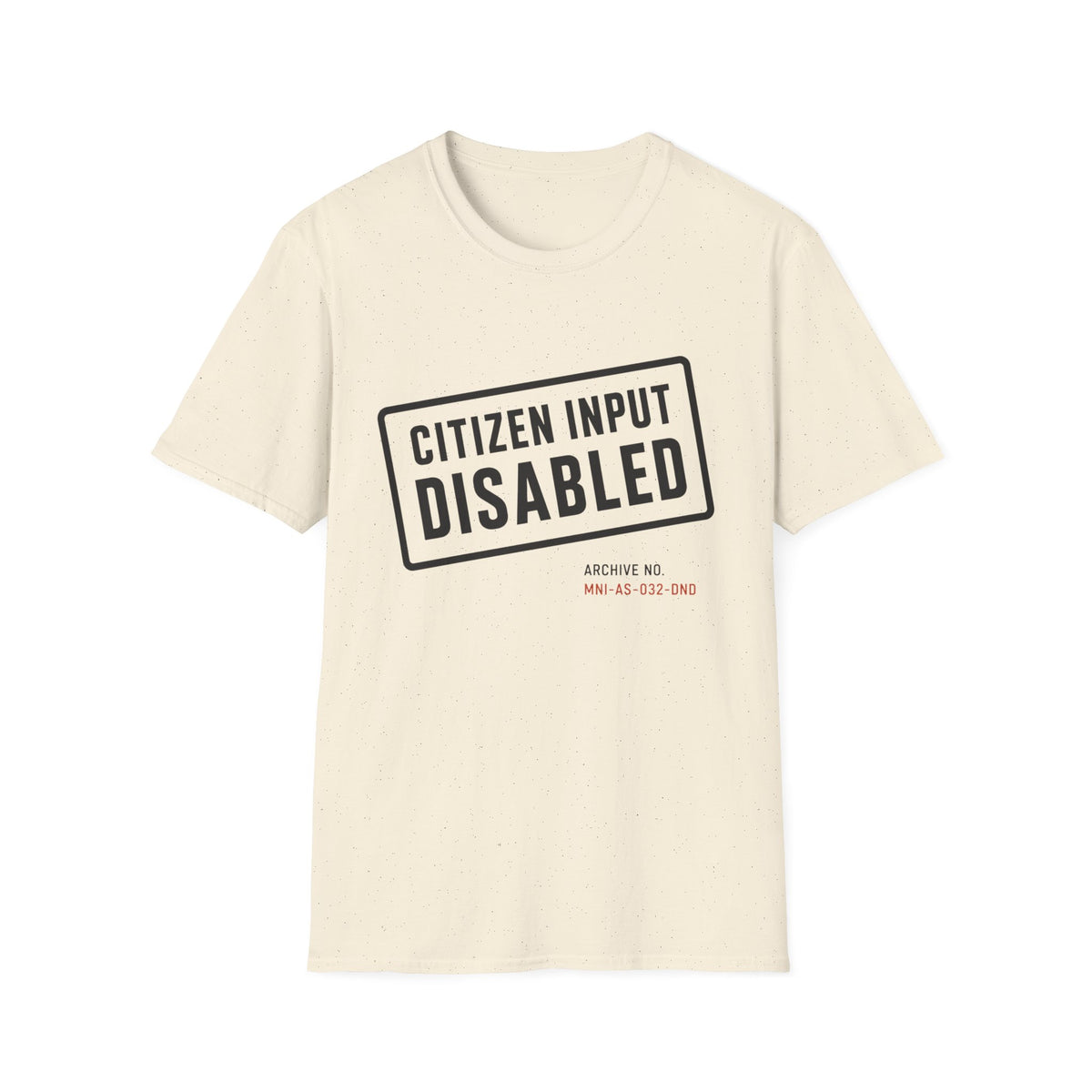Citizen Input Disabled Stamp T-Shirt